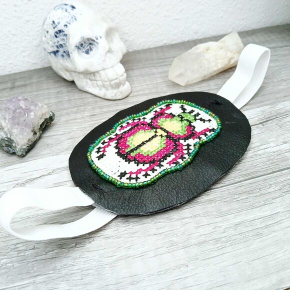 OOAK Beetle Eye Patch, Adjustable Costume Accessory, Statement Vision Ocular Aid - Picture 6 of 8